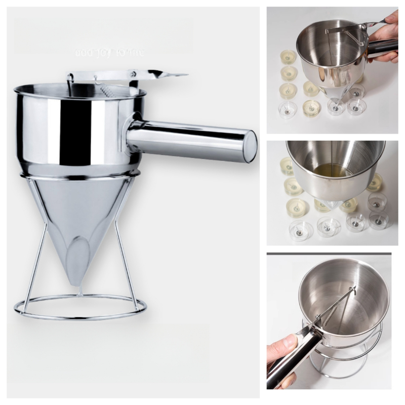 Candle Making Jars Wholesale - Hand-held Stainless Steel Funnel Cone Candle