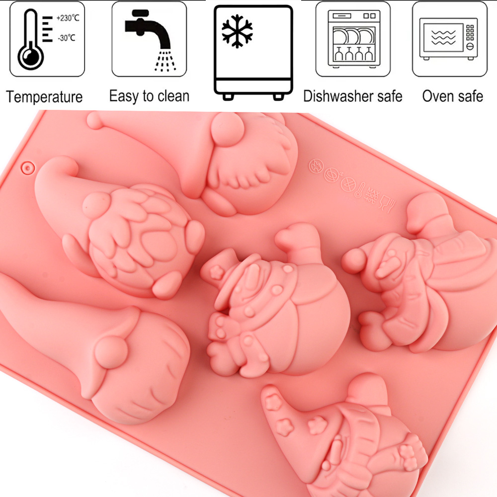 6-Cavity Christmas Gnome Cake  - Candle Making Uk review and price