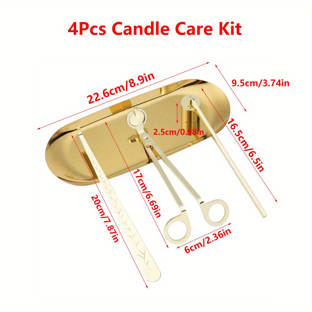 4pcs/set Luxury Candle Care Ki - Candle Making Items review and price