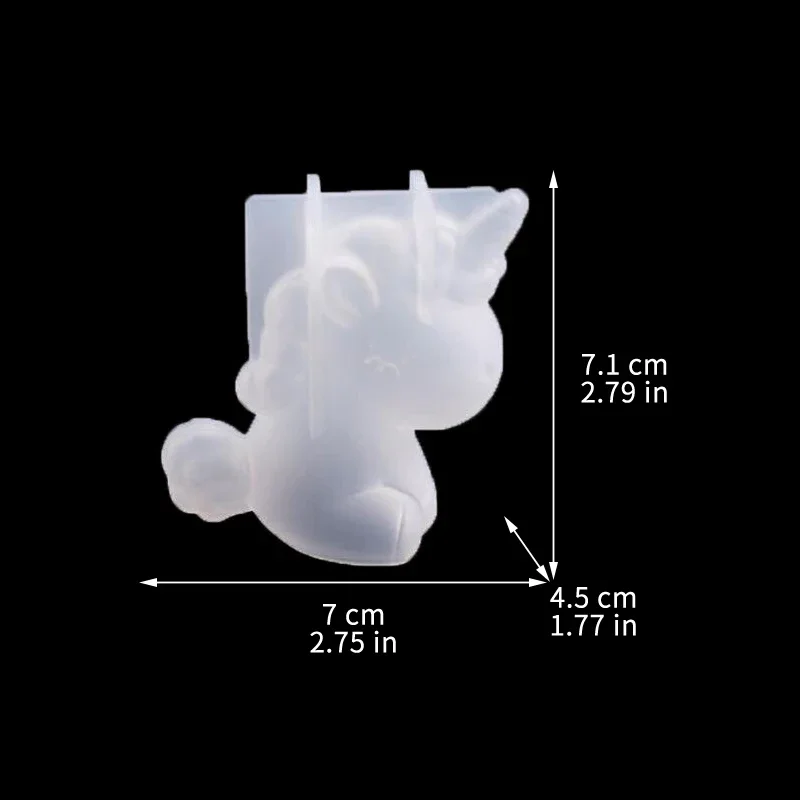 3D Geometric Silicone Unicorn  - Candle Making Items review and price