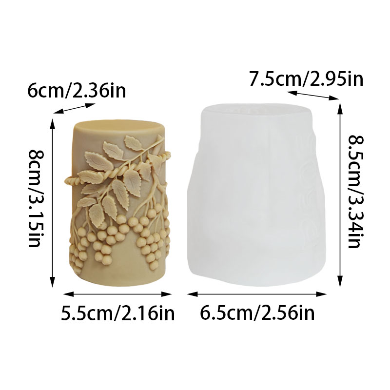 Vine Green Leaf Berry Relief-S - Candle Making Vinings review and price
