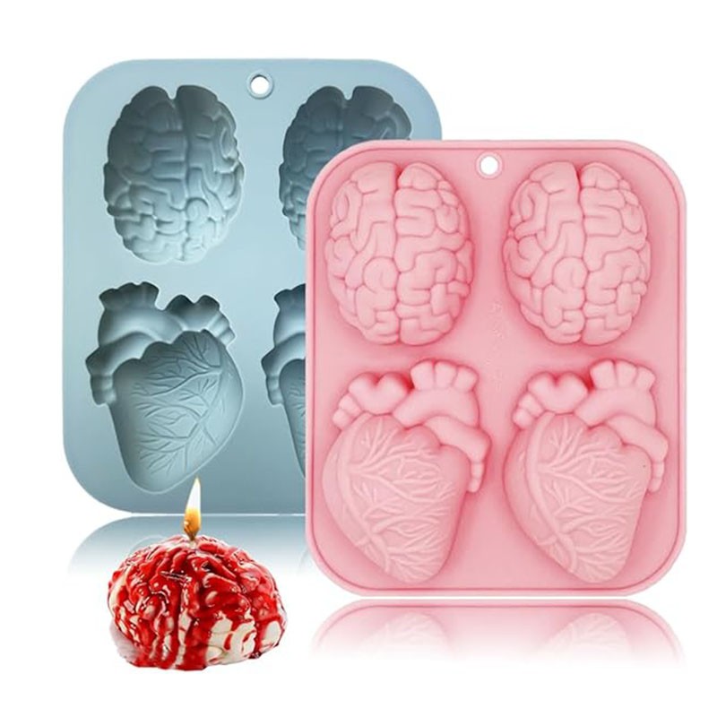 Human Brain And Heart Silicone - Candle Making Activity review and price