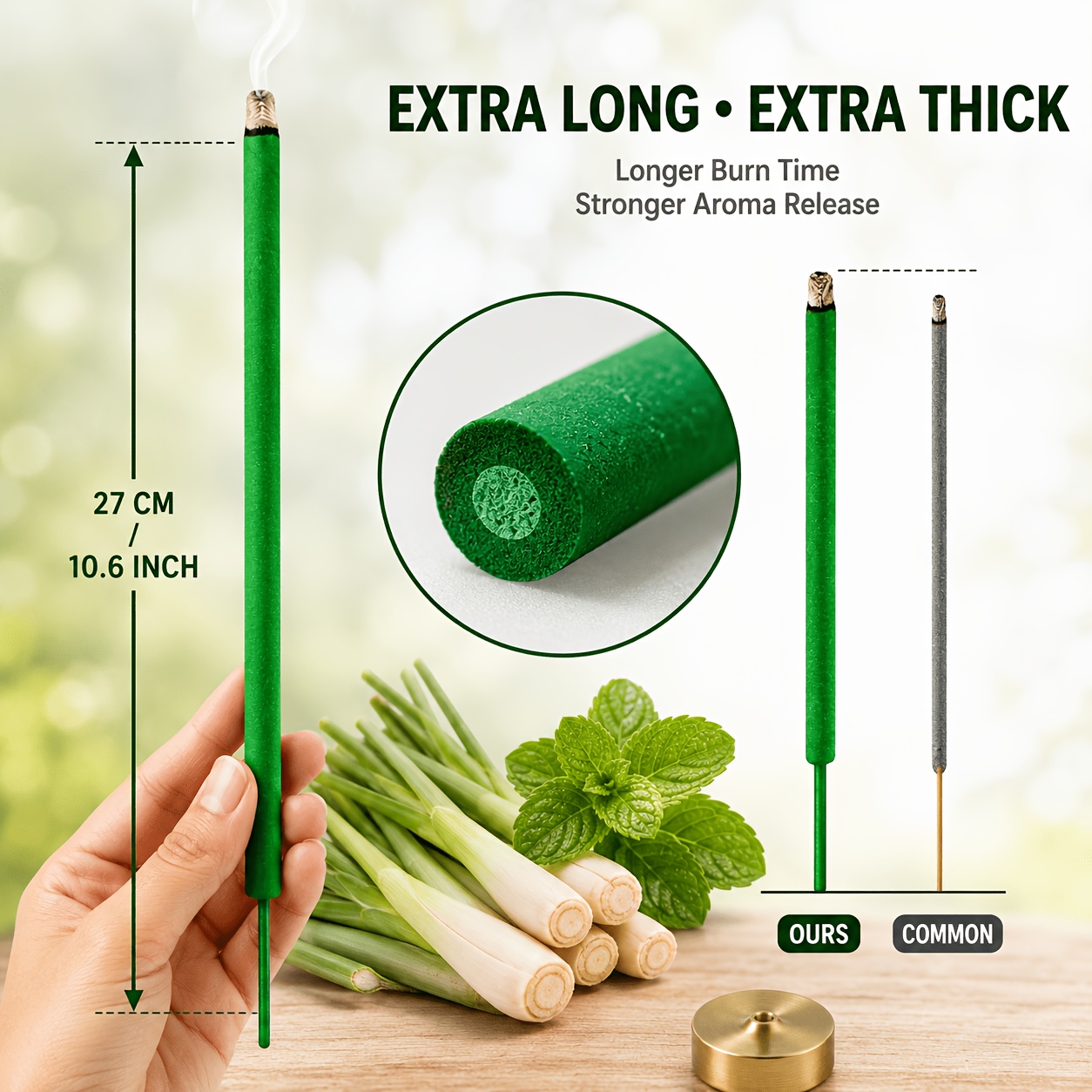 Extra Thick Citronella Incense - Uv Inhibitor Candle review and price