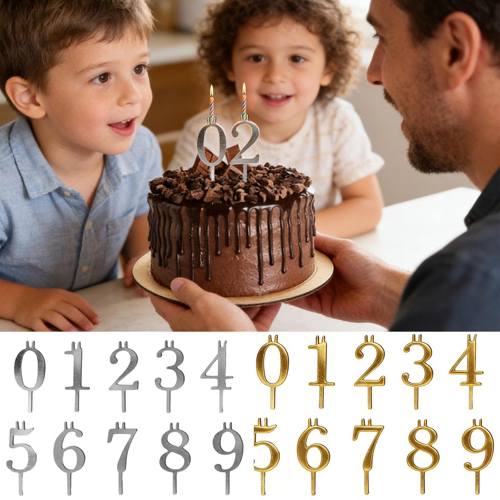 10pcs 0-9 Number Cake Toppers  - Candle Making Items review and price