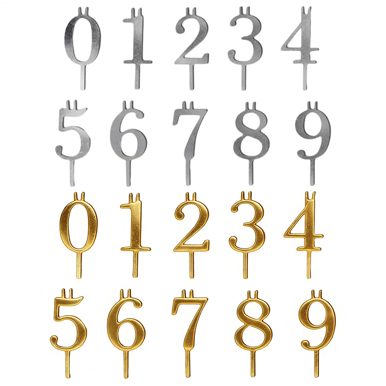 10pcs 0-9 Number Cake Toppers  - Candle Making Items review and price